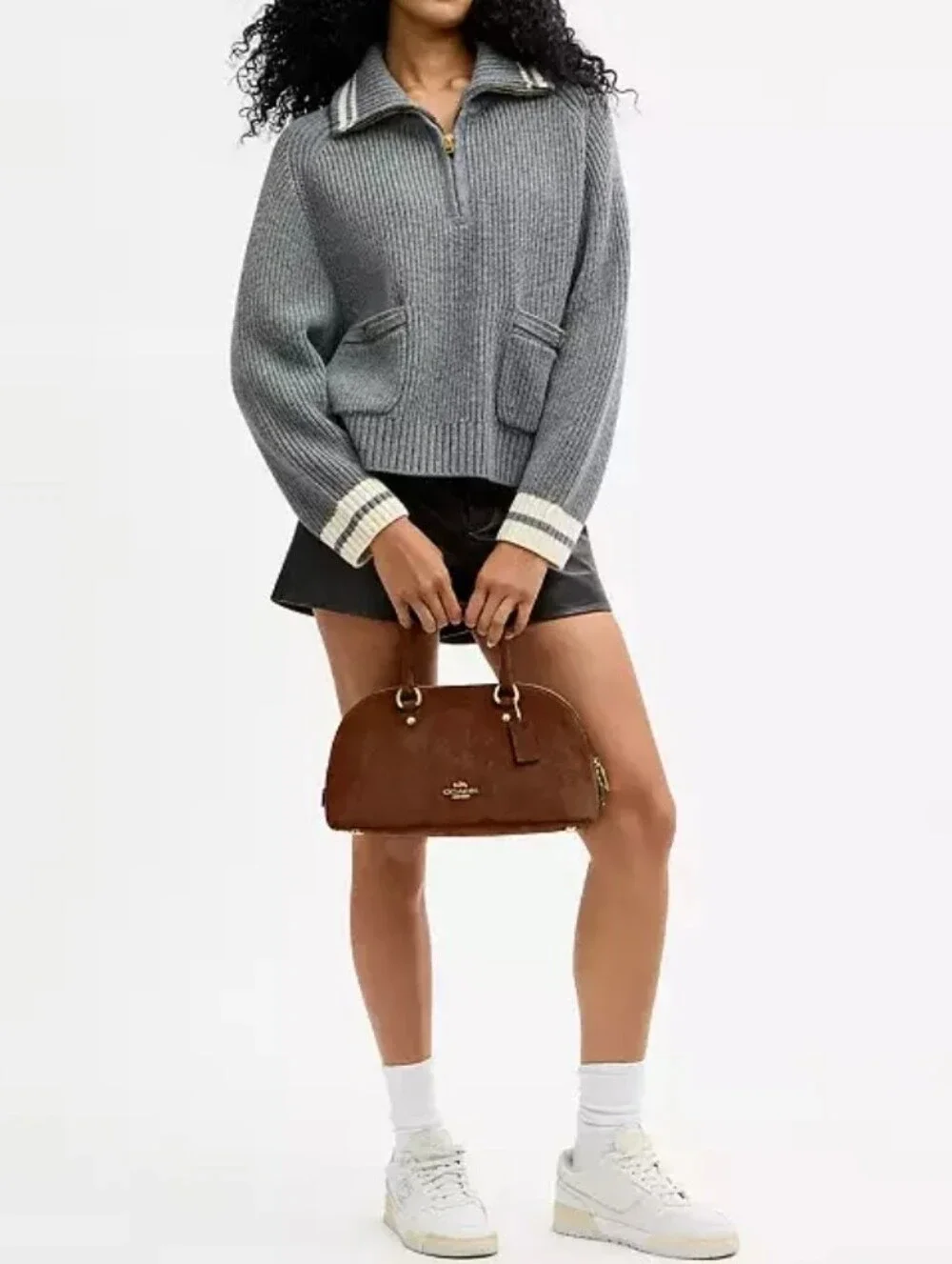 Coach Lara Suede Satchel